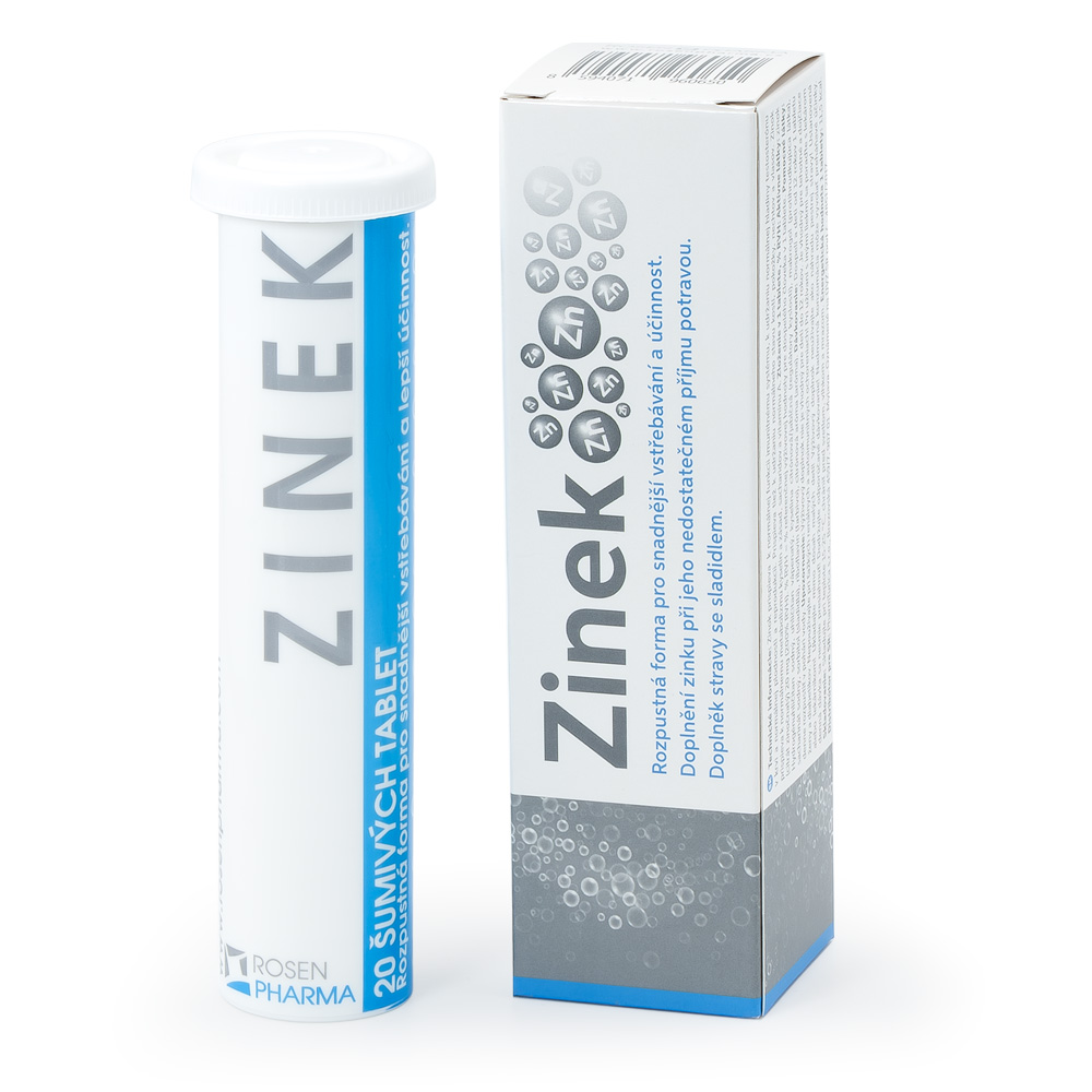 Zinek - &scaron;umiv&eacute; tablety