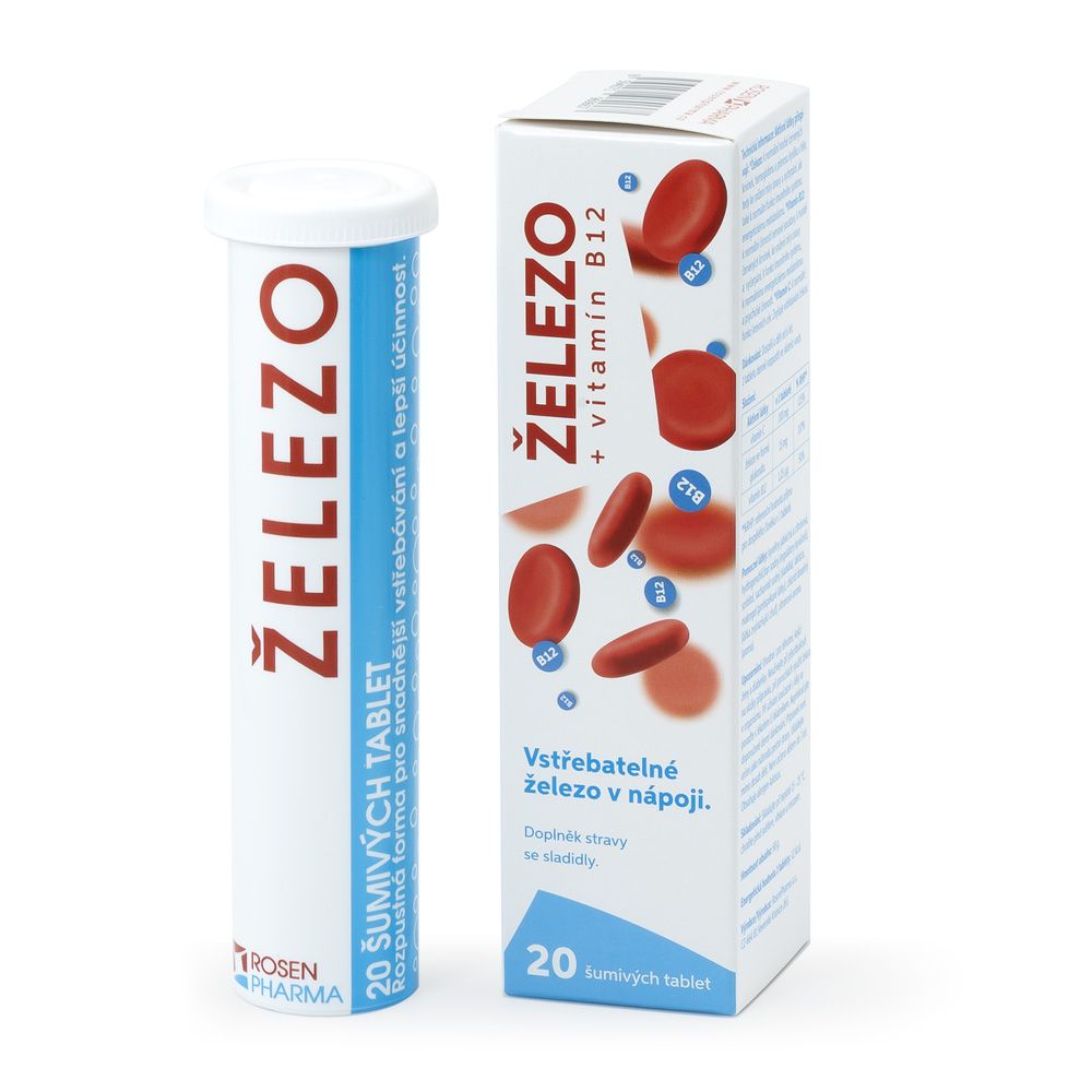 Železo - šumivé tablety